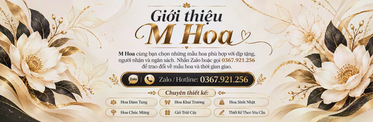 Ảnh bìa Shop hoa tươi Phường Vinh Lộc Nghệ An - Tư vấn mẫu hoa hợp ngân sách